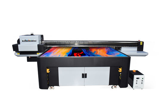 Presizyon Kurdele Yazıcı LED UV Mürekkep Yazdırma Çift Beyaz Renk Hafif Yağ Modu 1800x1000mm Yazdırma Boyutu