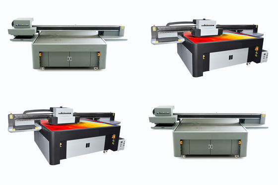 W CMYKLCLM Hafif Yağ Mürekkebi Renkli Büyük Formatlı UV Yazıcı 4130 X 2000 X 1300mm Baskı için Ekipman Boyutu