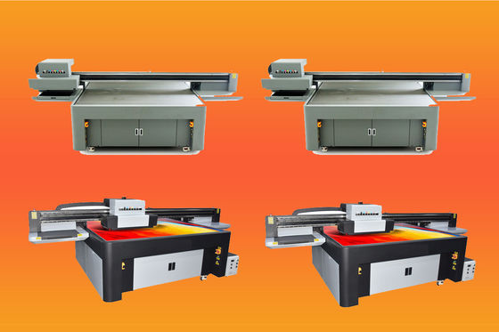 Sabit ve Esnek Malzemeler İçin Epson DX5 Baskı Kafası ile Çelik Çerçeve UV Düzlük Baskıcısı