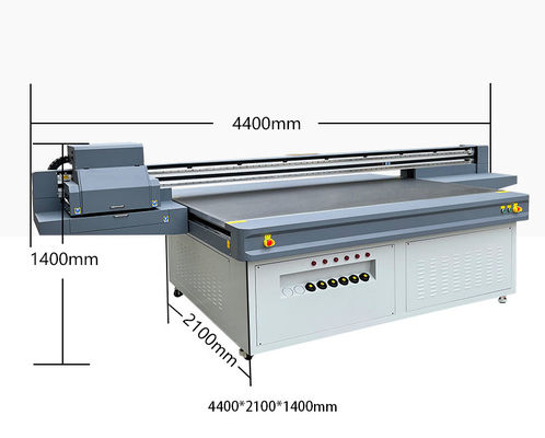 2500mm Büyük Formatlı UV Yazıcı / Parlak CMYK+Açık Renkli 8 Paslı UV Düz Yataklı Yazıcı