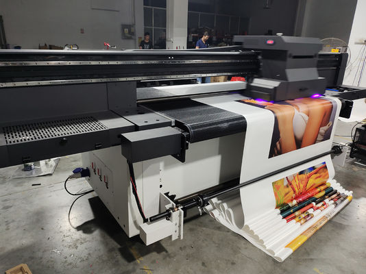 4.5 X 2.5 X 1.8 Metre Otomatik mürekkep püskürtücü rulo ile rulo yazıcı