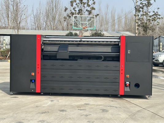 3L mürekkep hacmi 4/8 Renkli Sublimasyon Bayrak Yazıcısı 380V Renk Düzeltme Kutusu ve I3200-A1 Kafası ile