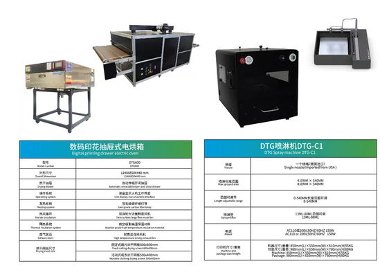 Max Printing Resolutio 720x1800dpi DTG Baskı Yüksek çözünürlük ve doğru baskı için mükemmel çözüm