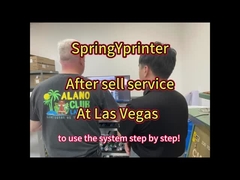 Tanım Ekoloji dostu Tek geçişli UV yazıcısı En yüksek baskı hızı 200 m2 / saat